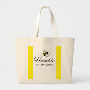GRAND TOTE BAG VÉRITABLE VOUS ABEILLE JAUNE RAYURES ABEILLE HUMBL