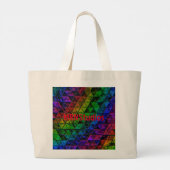 Grand Tote Bag Verre de fierté (Dos)