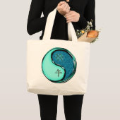 Grand Tote Bag Verseau & Cheval d'eau (Devant (produit))