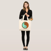 Grand Tote Bag Verseau & Coq de Bois (Devant (modèle))