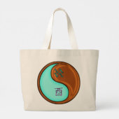 Grand Tote Bag Verseau & Coq de Bois (Dos)