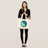 Grand Tote Bag Verseau & Lapin d'eau (Devant (modèle))