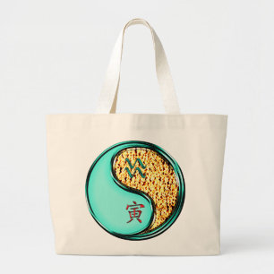 Grand Tote Bag Verseau & Tigre de Feu