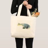 Grand Tote Bag Vert d'Aqua (Devant (produit))
