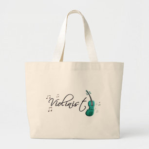 Grand Tote Bag Vert de Teal de violoniste
