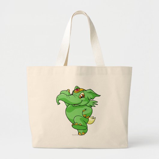 Grand Tote Bag Vert d'Elephante (Devant)