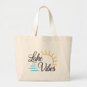 Grand Tote Bag Vibes du lac (Devant)