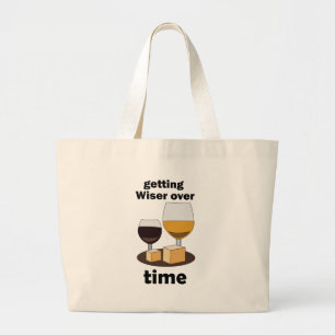 Grand Tote Bag Vieilli à la perfection, devenant plus sage avec l