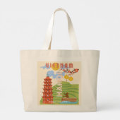 Grand Tote Bag Vietnam Travel Art (Dos)