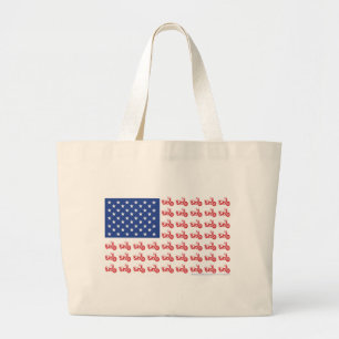 GRAND TOTE BAG VIEUX-BIKE-FLAG-TEE