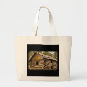 Grand Tote Bag Vieux Cabine de montagne