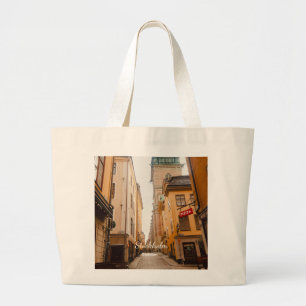 Grand Tote Bag Vieux Town, Stockholm, Suède Souvenir