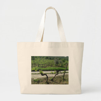 Grand Tote Bag Vignoble de Chianti dans la région Italie de vin