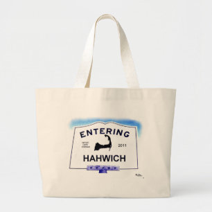 Grand Tote Bag Ville de Cape Cod, Hahwich (Harwich aux "étranger