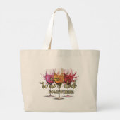 Grand Tote Bag Vin O'Clock Quelque Part (Dos)