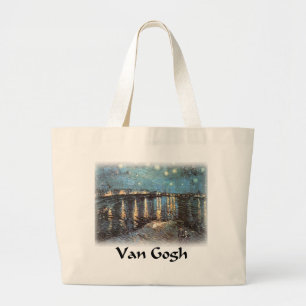 Grand Tote Bag Vincent van Gogh - Starlight au-dessus du Rhône