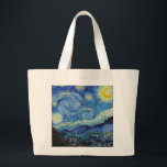 Grand Tote Bag Vincent Van Gogh Starry Night Vintage Fine Art<br><div class="desc">Vincent Van Gogh Starry Night Vintage Fine Art Tote Bag</div>