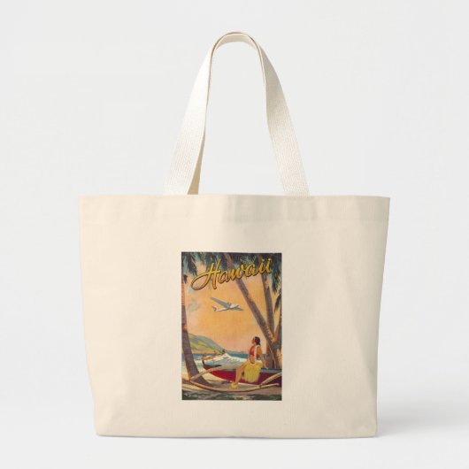 Grand Tote Bag Vintage Hawaii Travel (Devant)