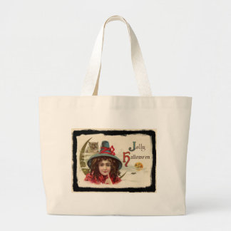Grand Tote Bag Vintage Jolly Halloween Witch