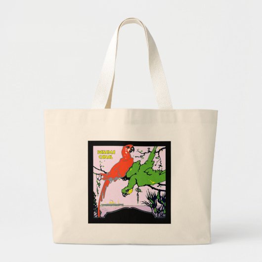 Grand Tote Bag Vintage Panama Canal Travel (Devant)