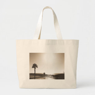 Grand Tote Bag vintage rétro jetée de san clemente californie sép