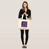 GRAND TOTE BAG VIOLET (Devant (modèle))