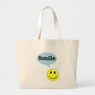 Grand Tote Bag Visage de Sourire-Smiley