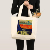 Grand Tote Bag Visite Palestine (Devant (produit))