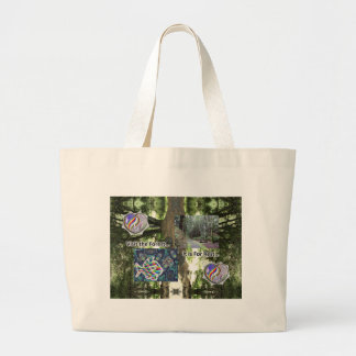 Grand Tote Bag Visitez la Forêt. C'Est Pour Le Repos.