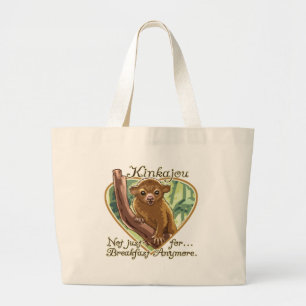 Grand Tote Bag Vitesse drôle de Kinkajou par des studios de Mudg