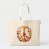Grand Tote Bag Voie de Paix fleur sauvage (Devant)