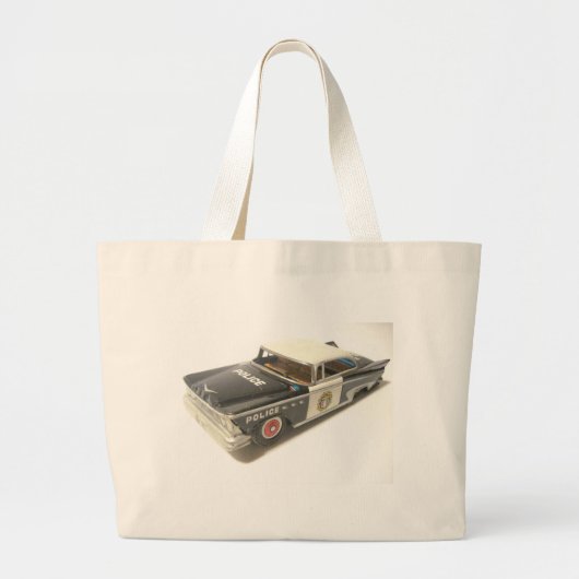 Grand Tote Bag Voiture de police (Devant)