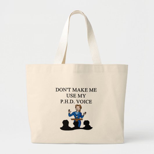 Grand Tote Bag Voix de PHD (Devant)