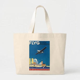Grand Tote Bag Vol au-dessus de Stockholm