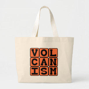 Grand Tote Bag Volcanisme, éruption de roche en fusion