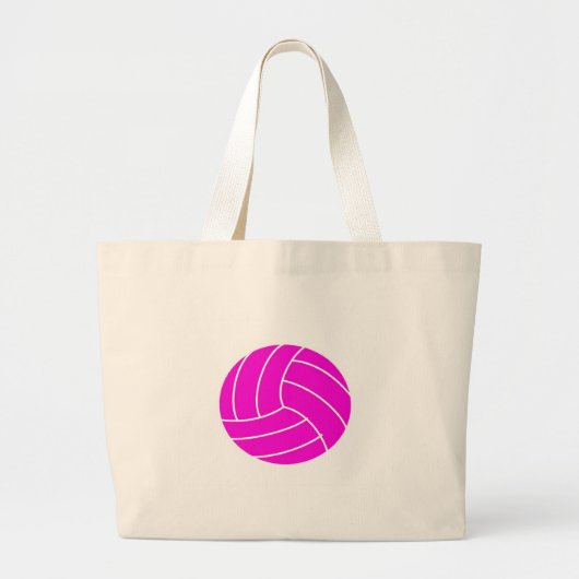 Grand Tote Bag Volleyball rose (Devant)