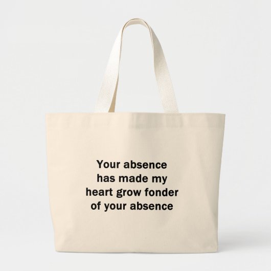 Grand Tote Bag Votre absence (Devant)