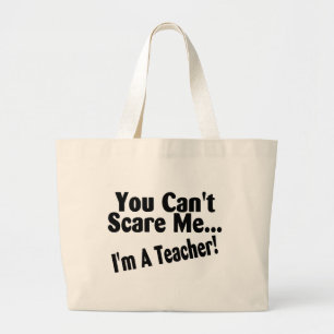 Grand Tote Bag Vous biseautés m'effrayez Im un professeur