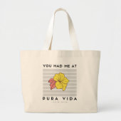 Grand Tote Bag Vous m'avez eu à Pura Vida Hibiscus Beach (Devant)