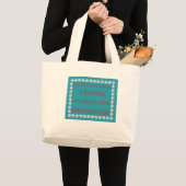 Grand Tote Bag vous savez que vous profitez d'un agréable moment (Devant (produit))