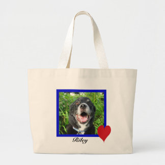 Grand Tote Bag Vous volez mon cadeau bleu de photo de cadre de