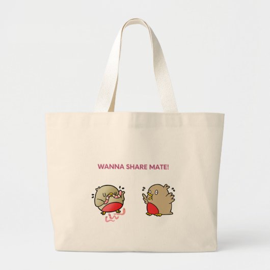 Grand Tote Bag Vous voulez partager maté ! (Devant)