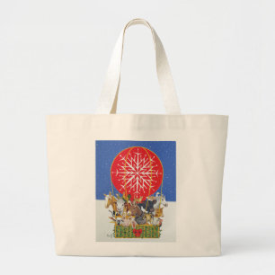 Grand Tote Bag Voyage de Noël