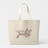 Grand Tote Bag Voyage Junkie, Filles Week-end Voyage Personnalisé (Dos)