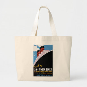 Grand Tote Bag Voyage par CA et des lignes des syndicats
