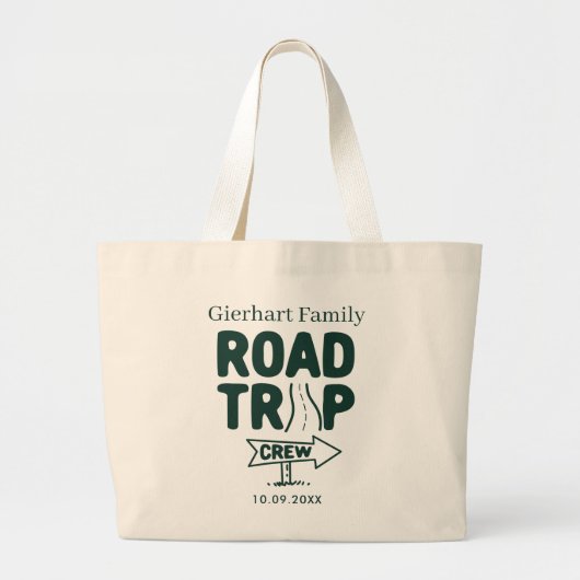 Grand Tote Bag Voyage sur mesure annuel en famille (Devant)