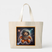 Grand Tote Bag "Voyageur Astral" (Dos)