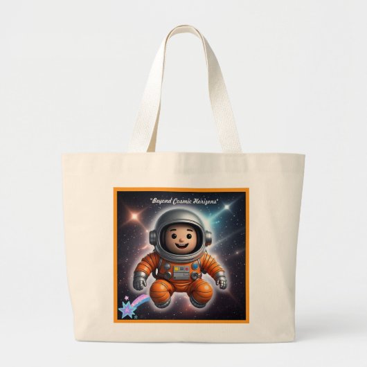 Grand Tote Bag "Voyageur Astral" (Devant)