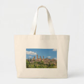 Grand Tote Bag Vue panoramique de San Gimignano Toscane Italie (Devant)
