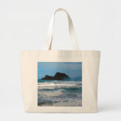 Grand Tote Bag Vue sur la côte hawaïenne (Devant)